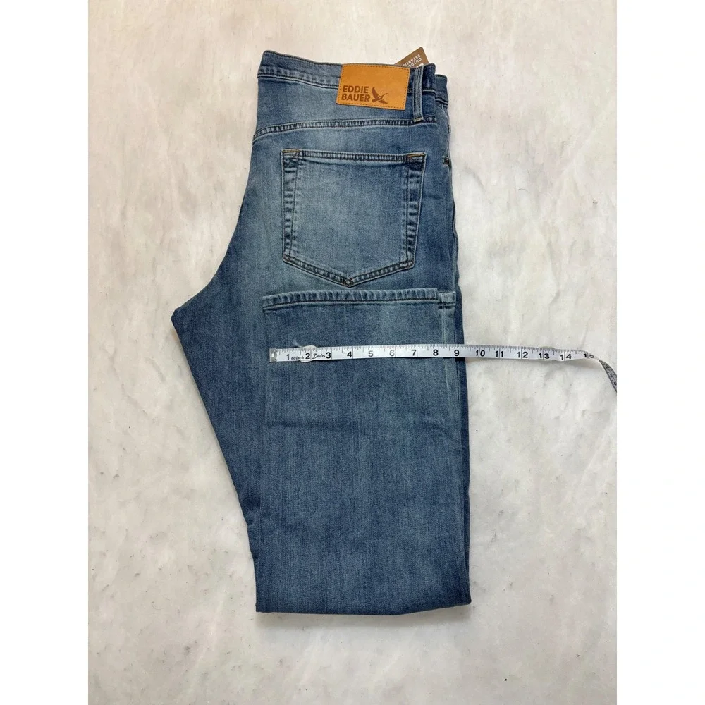 Eddie Bauer Men's Straight Fit Blue Denim Jeans 38x30